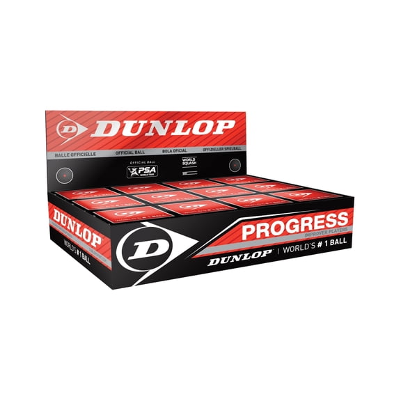 DUNLOP Unisex's Progress Squash Balls, Black, One Size