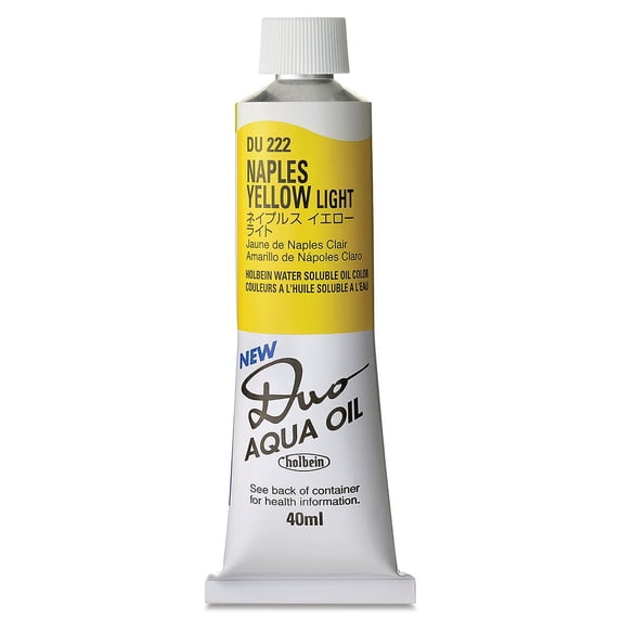 DUO Aqua Oil Color 40ml, Naples Yellow Light