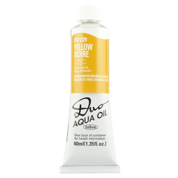 DUO Aqua Oil Color 40ml, Yellow Ochre