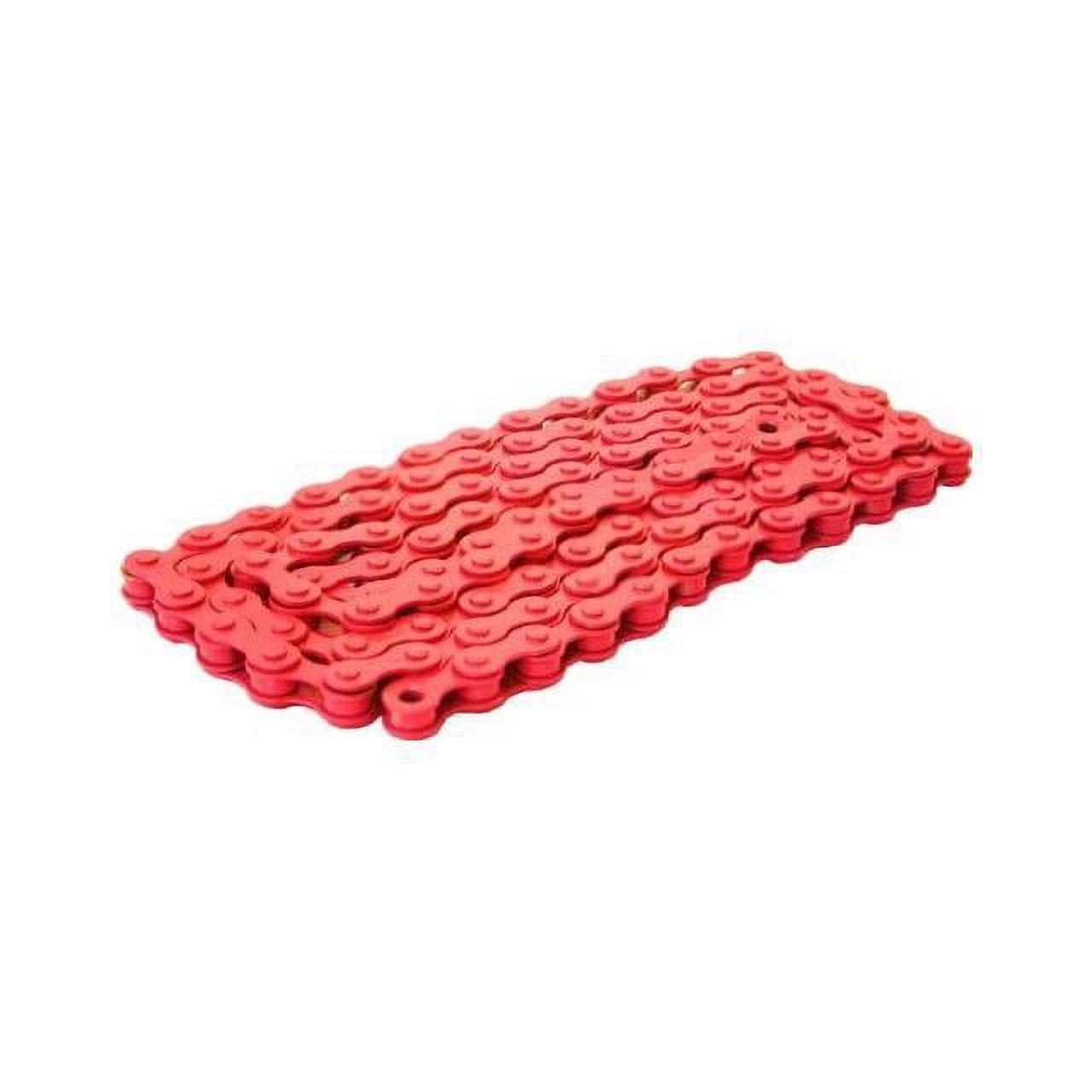 DUO Bicycle Parts BC1218CR Bicycle Chain Red 0.5 x 0.12 in. - image 1 of 1