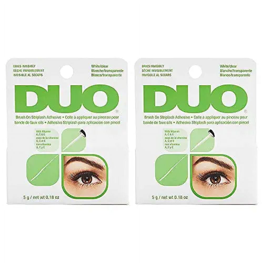 DUO BrushOn Strip Lash Adhesive with Vitamins A, C & E, Clear, NonIrritating, Fast Drying Lash