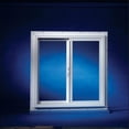 thumbnail image 1 of DUO Double Slide Tempered Utility Window, 35-1/2" White Vinyl, 1 of 1