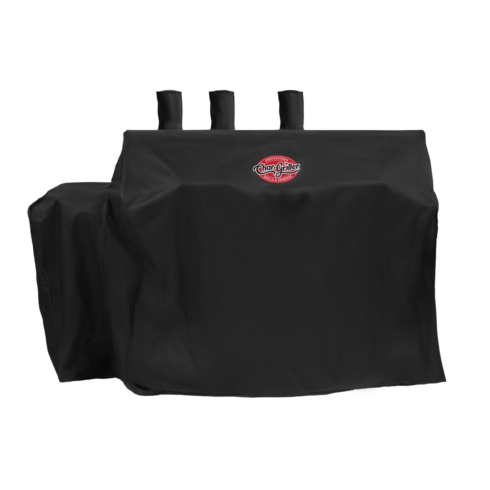 Black Heavy-Duty Weather-Resistant Grill and Smoker Cover, 60in x 25in x 50in