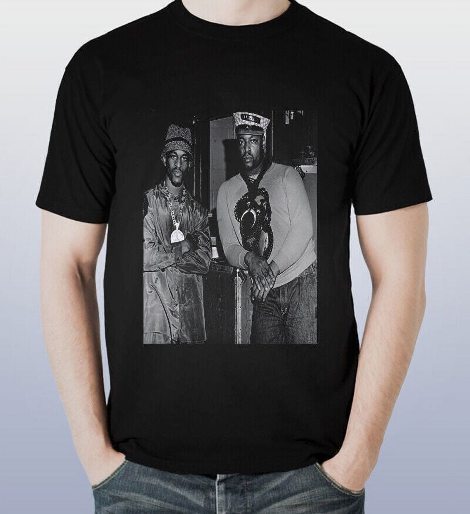 DUO JUST-ICE &amp; RAKIM VINTAGE Short Slevee Black T-Shirt - Walmart.com