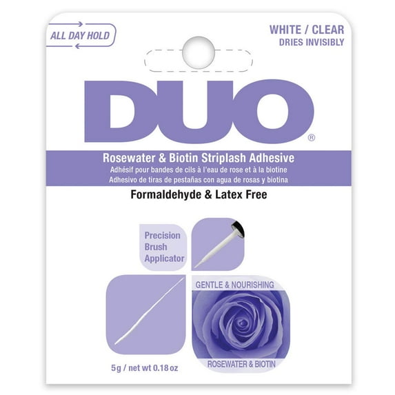 DUO Rosewater & Biotin Striplash Adhesive (Pack of 2)