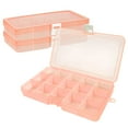 thumbnail image 1 of DUONER Adjustable Compartment Jewelry Storage Box, 6.77 x 3.94 x 0.87 in, Orange, 3 Count, 1 of 10
