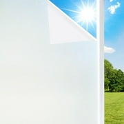 DUONER Bathroom Window Privacy Film Frosted Glass Tint Covering for Home Static Cling Window Fim Peel and Cling UV Blocking Door Sticker Sun Blocking Windows Frosting Films for Room 11.8 x 78.7in.