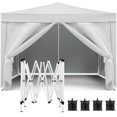 thumbnail image 1 of Patio Shades 10'x10' Folding Canopy with 4 Removable Sidewalls Outdoor Event Shelter UPF 50+ Gazebo Portable Tents for Parties Beach Camping Wedding EZ Pop Up Canopy 4pcs Weight Bag + Carry Bag,Garde, 1 of 10