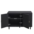 thumbnail image 1 of DUOSONG 2 Door 3 Drawer Cabinet, Suitable For Bedroom, Living Room, Study Black MDF Furniture Primary Living Space Cabinets, 1 of 1
