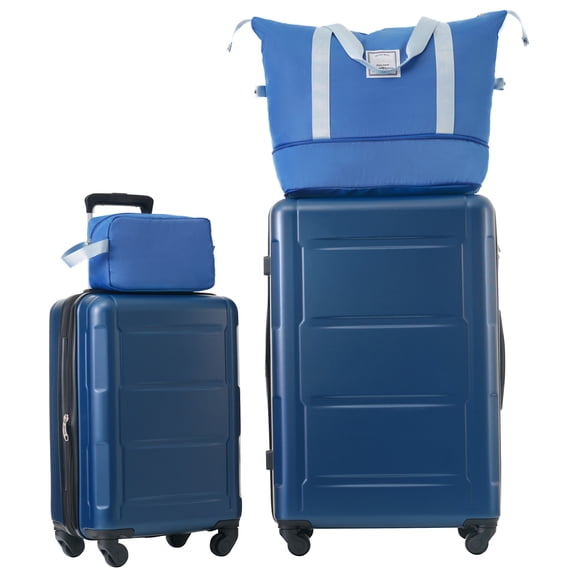 Travel Hard Case 2 Piece Luggage Set with Bags Expanable Spinner Wheels ABS Lightweight Suitcase with TSA Lock 20inch+28inch,Hard-sided Luggage