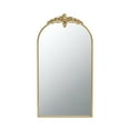 thumbnail image 1 of DUOSONG 24" X 42" Arched Wall Mirror With Gold Metal Frame, Wall Mirror For Living Room Bedroom Hallway Gold Iron Household Supplies & Décor Mirrors Full Length Mirrors, 1 of 12