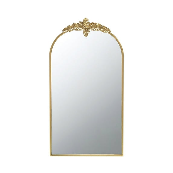 DUOSONG 24" X 42" Arched Wall Mirror With Gold Metal Frame, Wall Mirror For Living Room Bedroom Hallway Gold Iron Household Supplies & Décor Mirrors Full Length Mirrors
