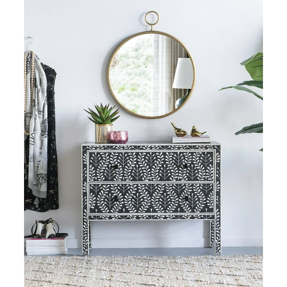 DUOSONG 26" X 32" Circle Wall Mirror With Gold Metal Frame, Accent Mirror For Living Room, Entryway, Office Gold Iron Household Supplies & Décor Mirrors Bathroom Mirrors