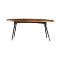 thumbnail image 1 of DUOSONG 39X26X16" Oval Cofe Table Brown Wood Furniture Primary Living Space Tables, 1 of 1