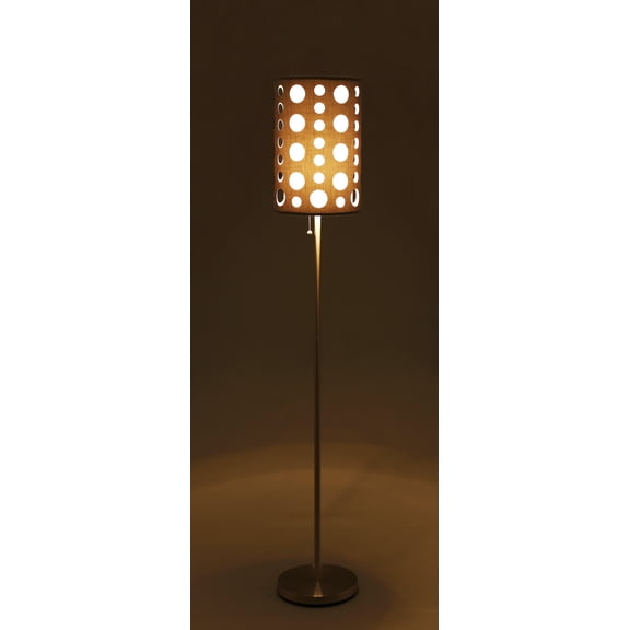 DUOSONG 62"H Grey/White Retro Floor Lamp Grey Metal Lighting Lighting & Lamps