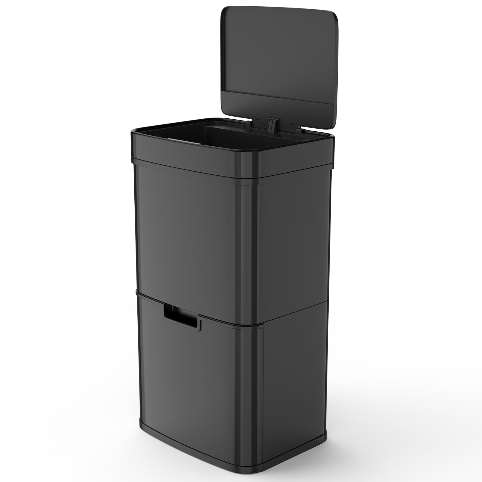 Premium 62L Black Trash Can - 62LSD-802-LKJ-B