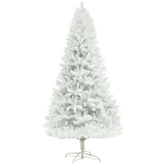 DUOSONG 6Ft Artificial Christmas Tree, Unlit with 1000 Branch Tips, Auto Open, Steel Base