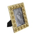 thumbnail image 1 of Household Decor Items 7.5x9.5" Vintage Gold Photo Frame with Flower Design,Bathroom Accessories, 1 of 11