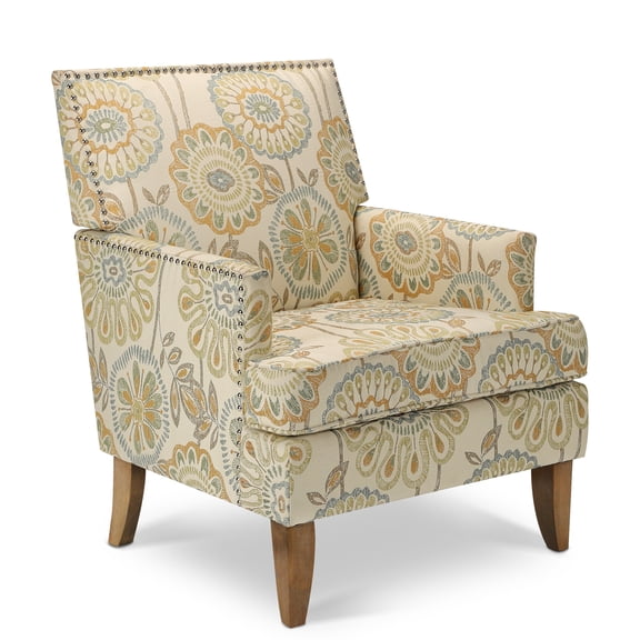 DUOSONG Accent Chairs For Living Room Beige+yellow Fabric Furniture Primary Living Space Chairs & Accent Seating