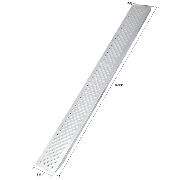 DUOSONG Aluminum Ramps,78"Lx8.5"W Lightweight Loading Ramps,880Lbs/Pr Capacity,Atv Ramps For Pickup Trucks,Lawn Mower,Portable Ramp For Motorcycle, Truck, Dirt Bike,Quad,Snow Blower,Golf Cart,2Pcs