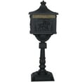 thumbnail image 1 of DUOSONG Cast Aluminum Mail Box,Postal Box , Mailbox Color Black Black Aluminium Other, 1 of 11