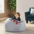 thumbnail image 1 of Lazy Sofa Chair Chrisholm Light Grey Bean Bag (25 in. x 34 in. x 34 in.),Living Room Bean Bag, 1 of 8