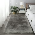 thumbnail image 1 of DUOSONG "Cozy Collection" Ultra Soft Fluffy Faux Fur Sheepskin Area Rug LIGHT GREY Polyester Household Supplies & Décor Rugs, 1 of 13