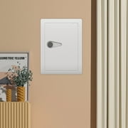 DUOSONG Digital Wall Hidden Safe Flat, Electronic, Steel, Keypad, Home Or Business Heavy Duty Wall Mount Safe For Protect Money, Jewelry, Passports Storage Off White Steel Furniture Office Safes