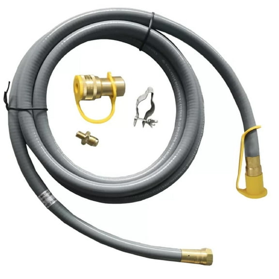 DUOSONG Fire Pit Natural Gas Conversion Kit Gray ABS+Rubber+Steel (Q235) Other
