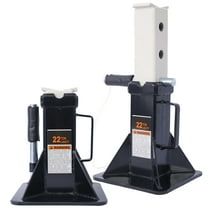 DUOSONG Heavy Duty Pin Type Professional Car Jack Stand With Lock, 22 Ton (44,000 Lb) Capacity, Black, 1 Pair Black Steel Other