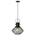 thumbnail image 1 of Living Room Ceiling Lights HOMCOM Industrial Pendant Light Fixtures, Black Metal Frame Hanging Ceiling Light for Living Room, Bedroom, Kitchen, Dining Room with Adjustable Hanging Chain, Black,Living, 1 of 9