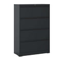 thumbnail image 1 of DUOSONG Lateral File Cabinet 4 Drawer, Black Filing Cabinet With Lock, Lockable File Cabinet For Home Office, Locking Metal File Cabinet For Legal/Letter/A4/F4 Size Black Metal Office File Cabinets &, 1 of 1