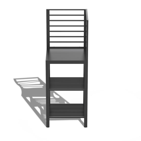 55.51" Grey Outdoor Kitchen Island with Storage, Aluminum Prep Table with Protective Cover