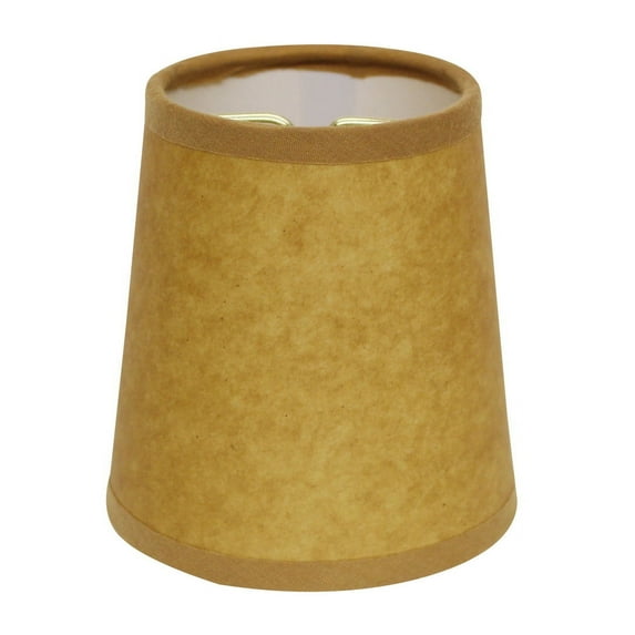DUOSONG Slant Hardback Chandelier Lampshade With Flame Clip, Oil (Set Of 6) Yellow Paper Lighting Lighting & Lamps