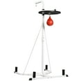 thumbnail image 1 of DUOSONG Soozier 2 In 1 Punching Bag Stand, Adjustable Height Heavy Bag Stand With Weighted Base And Speed Bag, Freestanding For Home Gym White Steel Fitness & Sports Fitness Other Exercise Equipment, 1 of 1
