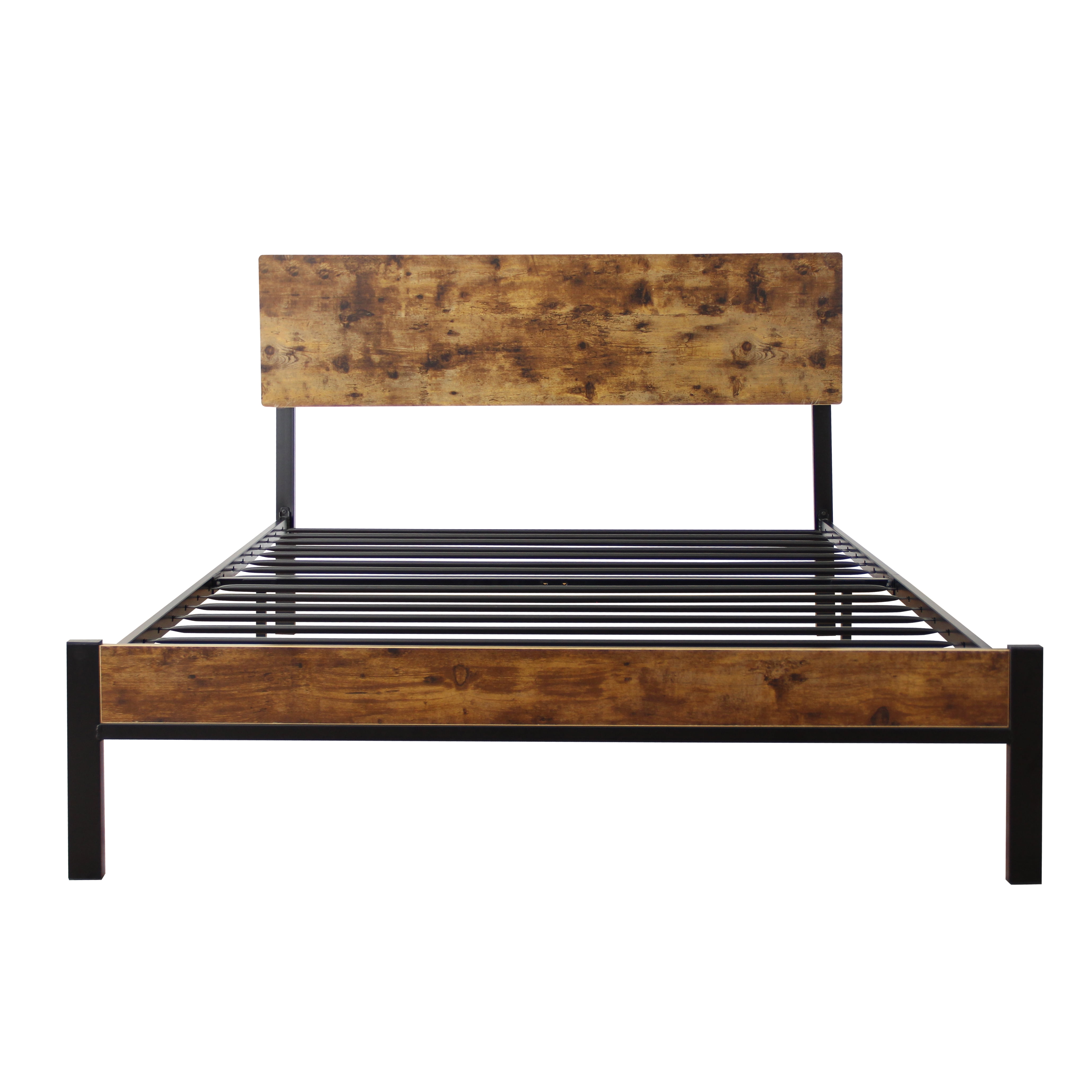 DUOSONG Twin Size Metal Bed Sturdy System Metal Bed Frame,Modern Style ...