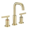 thumbnail image 1 of DUOSONG Widespread Bathroom Faucet 3 Hole 2 Handle Vanity Sink Faucet, Brushed Golden Brushed Gold brass Bath & Faucets Bathroom Sink Faucets, 1 of 7