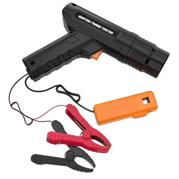 DUOYI 12V Ignition Timing Light, 200-10000RPM Strong Flash Light Petrol Engine Timing Gun with Strong Clips for Cars Truck Motorcycle RV- ABS Material