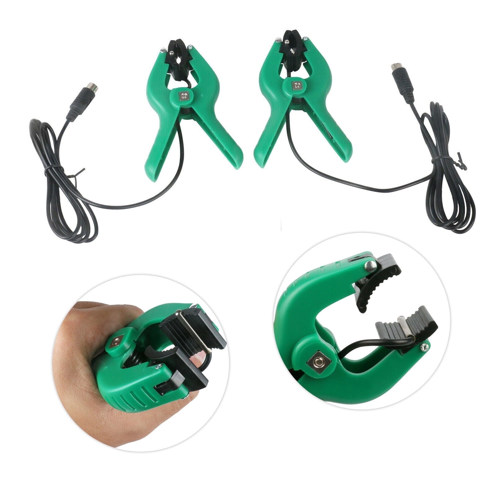 DUOYI HVAC 4-Pin Temperature Clamp Sensor, Refrigeration Pipe Clip Thermometer Probe, Air Conditioner Accessories for Digital Manifold Gauge, 2 Pieces
