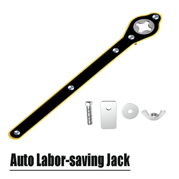 DUOYI Car Jack Ratchet Wrench, Labor-Saving Metal Long Handle Scissor Jack 360° Garage Tire Wheel Lug Wrench Lift Speed Repair Tool (Cars Below 2T)