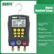 DUOYI DY517 Digital Manifold Gauge, 1-Piece HVAC Refrigeration Pressure Temperature Tester with Smart Features for 89 Refrigerants