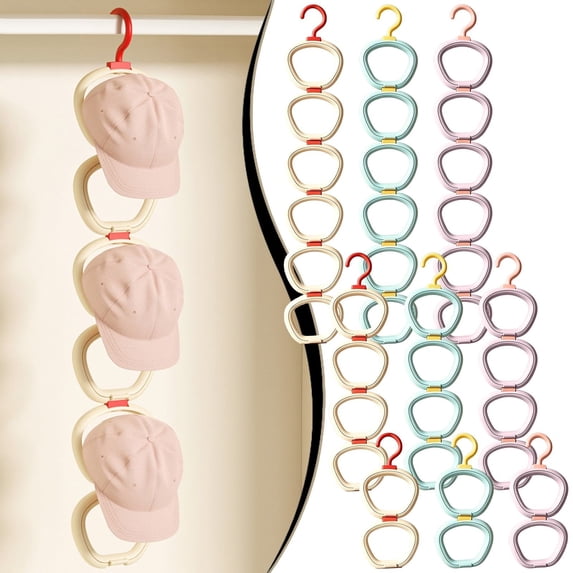 DUOYOU Baseball Cap Storage Organizer Hat Rack Wall Mount Hat Holder Hanging Closet Organizer For Home Bedroom Wardrobe Space Saving Storage Rack