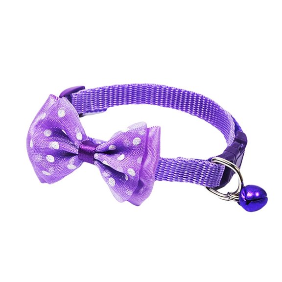 DUOYOU Clearance Dog Collar With Bow Tie Adjustable Polyester Design Handmade Cute Fashion for Large Medium Small Dogs