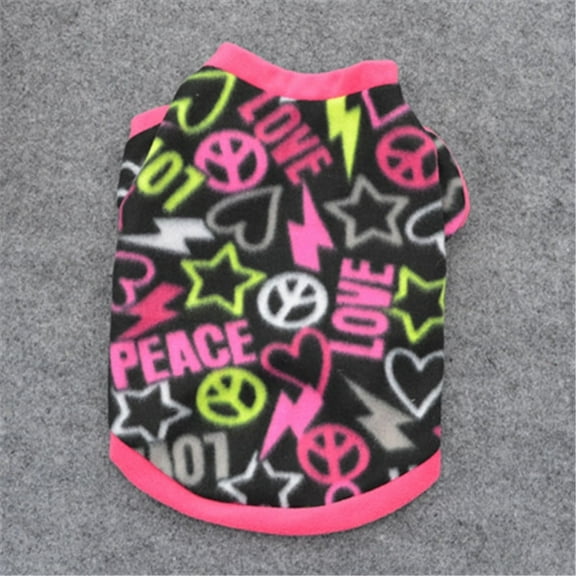 DUOYOU Clearance Pet Puppy Spring Warm Sweatshirt Small Dog Cat Pet Clothes Vest T Shirt BK L