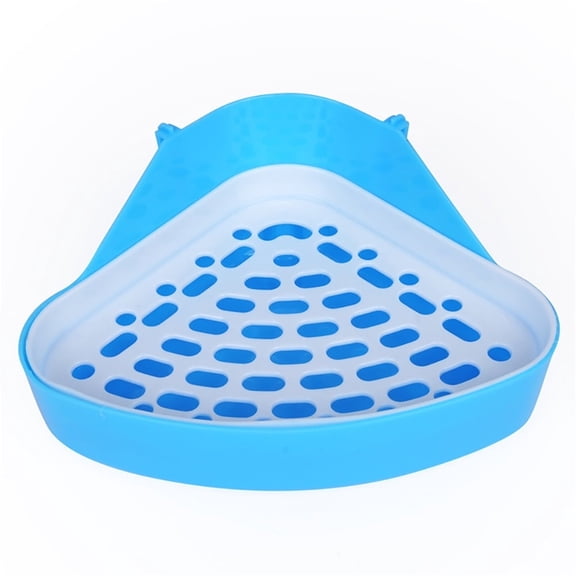 DUOYOU Clearance Triangle Potty Trainer Corner Bunny toilet Pig Litter Bedding Plastic Box Pet Pan for Rabbit Hamster Ferret Small Animal