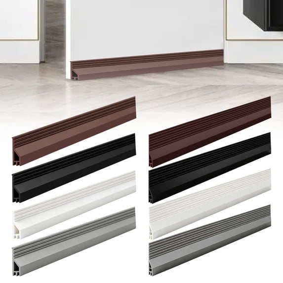 DUOYOU Door Bottom Seal Strip Adhesive Weather Stripping Door Sweep Draft Stopper For Door Gap Insulation Wind Dust Noise Reduction Home Improvement Tool