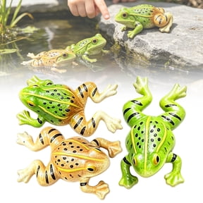 DUOYOU Floating Frog Garden Decor Frog Statue Resin Animal Sculpture Pond Decor For Outdoor Garden Patio Backyard Lawn Ornament