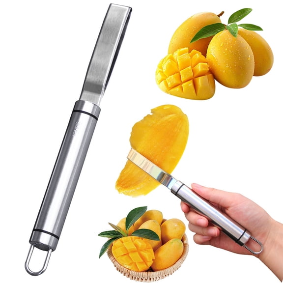 DUOYOU Mango Pitter Tool, Stainless Steel Mango Corer, Mango Seed Remover and Fruit Corer for Mango Preparation, Fruit Pitter and Removal Tool