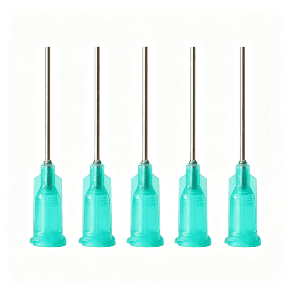 DUPAI 100Pcs Syringe Dispensing Needles with Luer Lock 18 Gax1In Length Industrial Unsterilized Blunt Tip 18 Gauge Needle