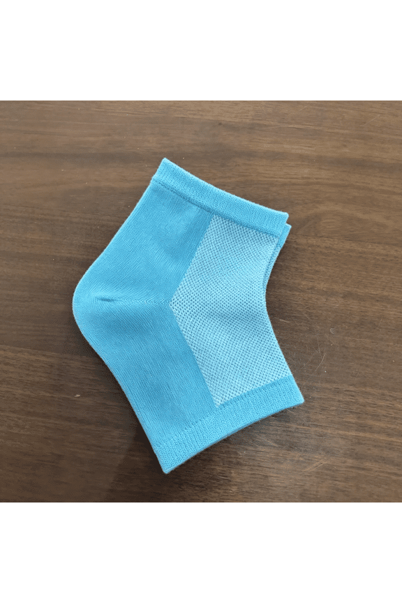 Blue Silicone Heel Socks for Cracked Heels,Open-Toe Moisturizing Socks for Deep Hydration&Skin Repair,Washable Reusable Silicone Socks